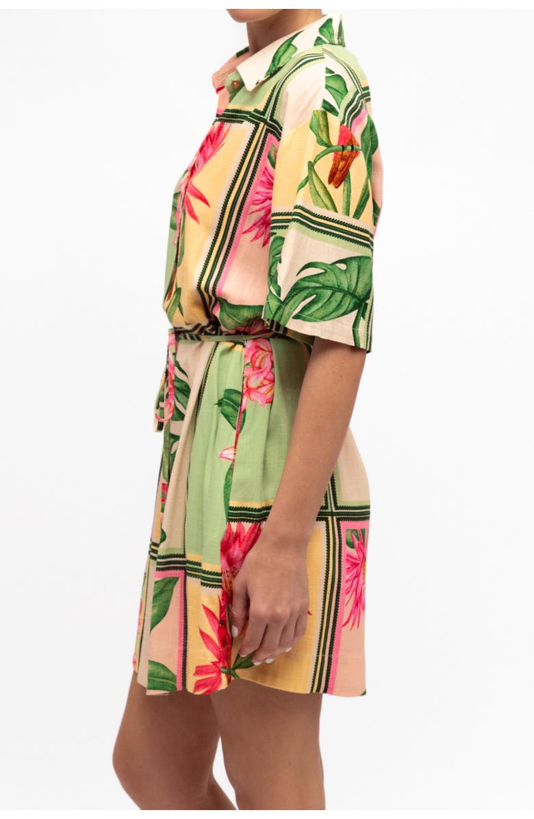 White Closet Paradise Mini Dress, Alternate, color, Green