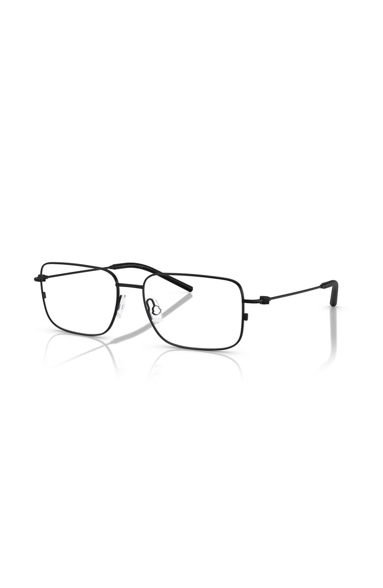Moncler 56mm Irregular optical glasses, Main, color, Black
