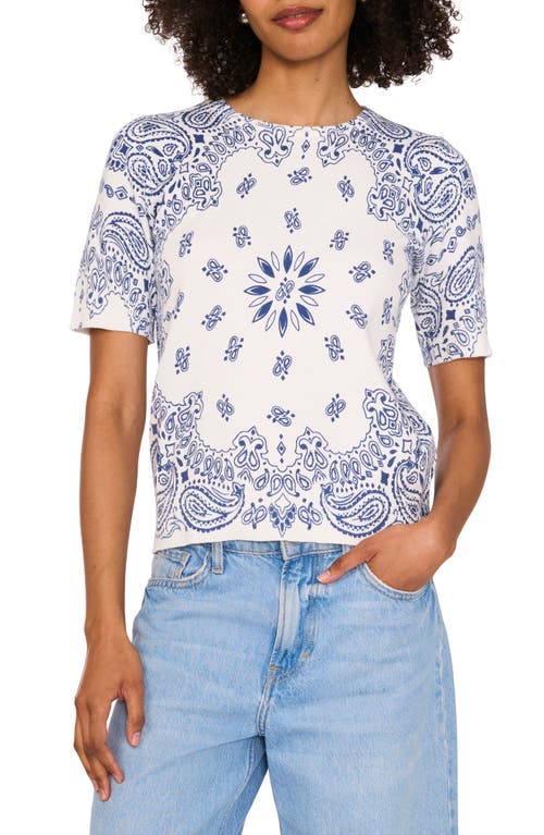 Vince Camuto Bandana Sweater T-shirt In Antique White