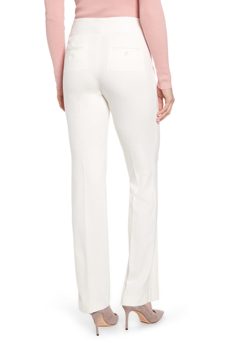 Ponte Knit Slim Boot Leg Pants, Alternate, color, NEW IVORY