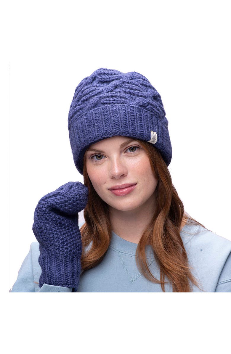 Nirvanna Designs Side Cable Knit Beanie, Alternate, color,