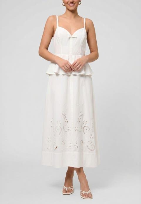 Isabelle Peplum Maxi Dress