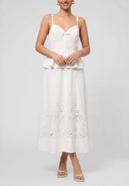 RACHEL Rachel Roy Isabelle Peplum Maxi Dress