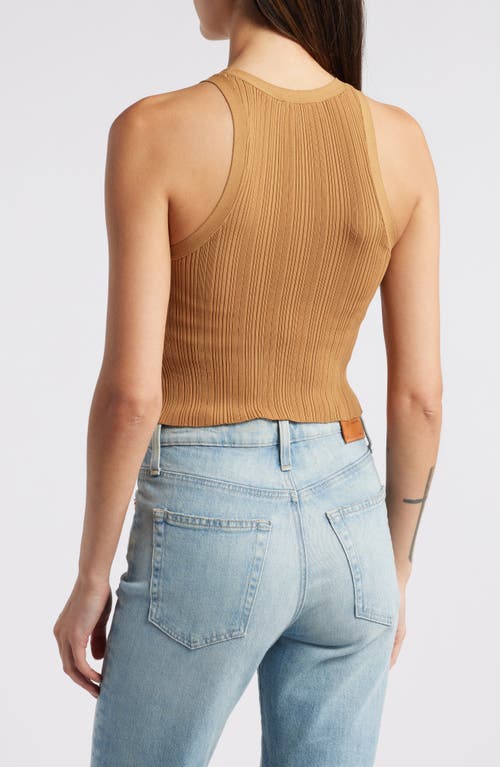 GOOD AMERICAN GOOD AMERICAN RIBBED CROP TANK 