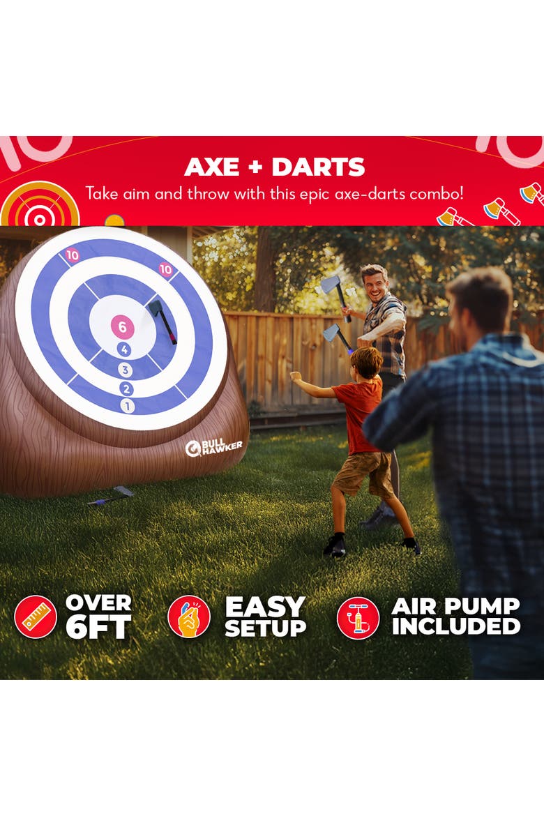 Bull Hawker | Giant Axe Darts Game, Alternate, color, Brown