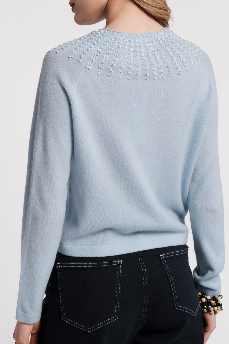 RBG Cardigan Beaded, Alternate, color, Light Blue