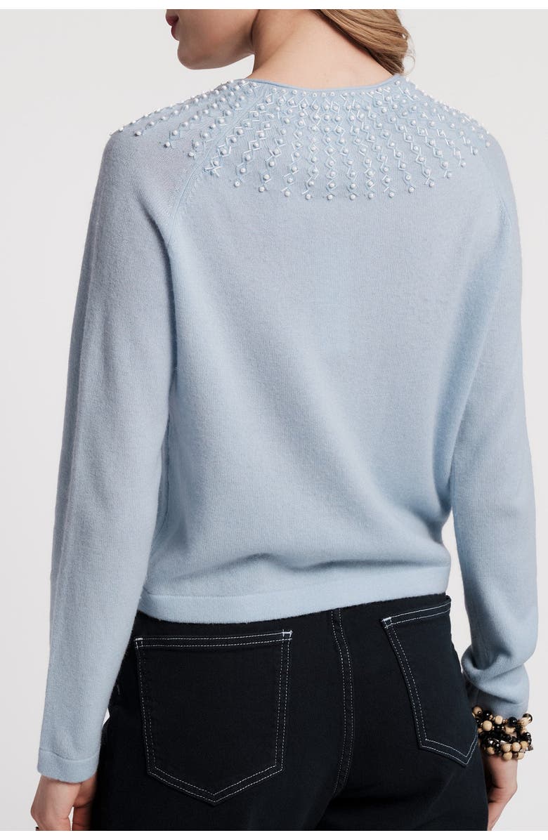 Frances Valentine RBG Cardigan Beaded, Alternate, color, Light Blue