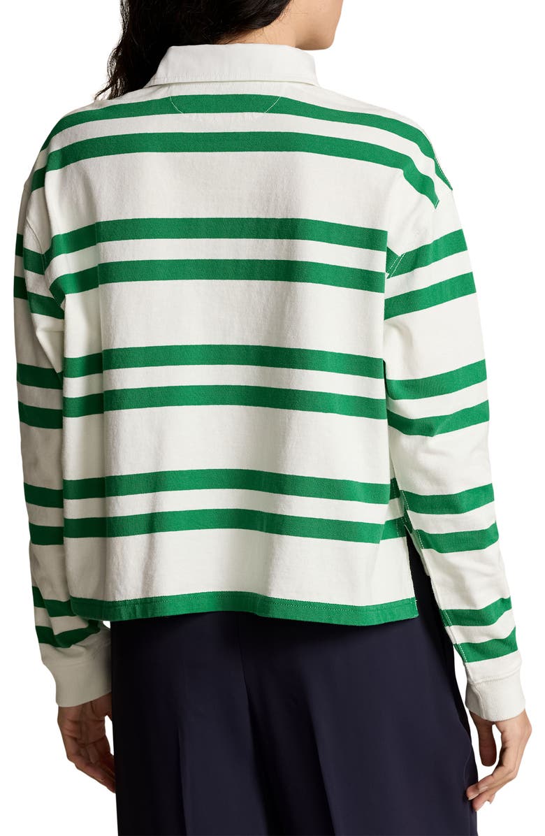 Polo Ralph Lauren Stripe Cotton Rugby Shirt, Alternate, color,