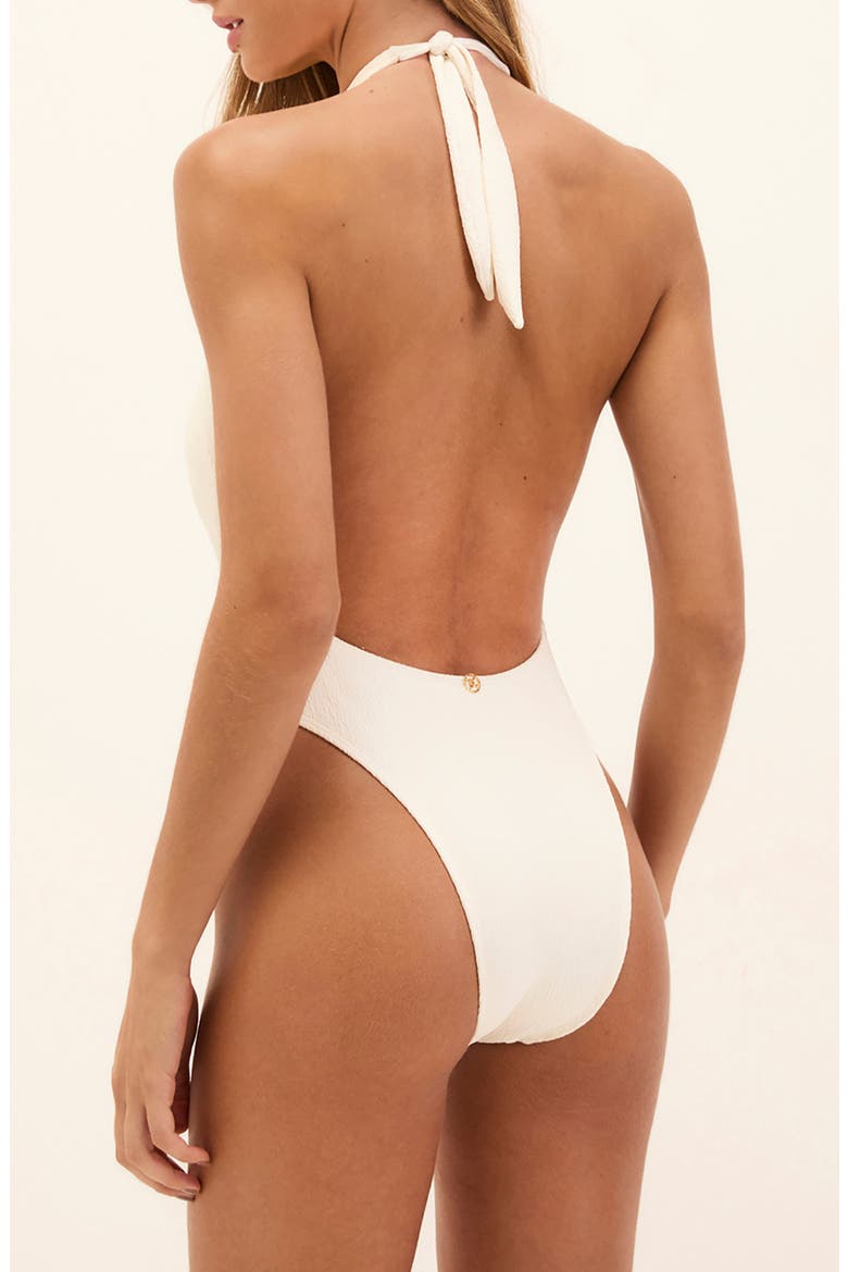 Petra Babi Cutout One-Piece Swimsuit, Alternate, color, WHITE