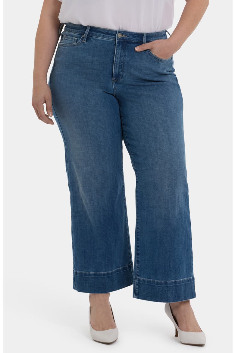 Teresa Ankle Wide Leg Jeans, Main, color, STILLWATER LAKE