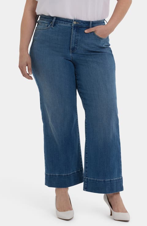Teresa Ankle Wide Leg Jeans (Plus)