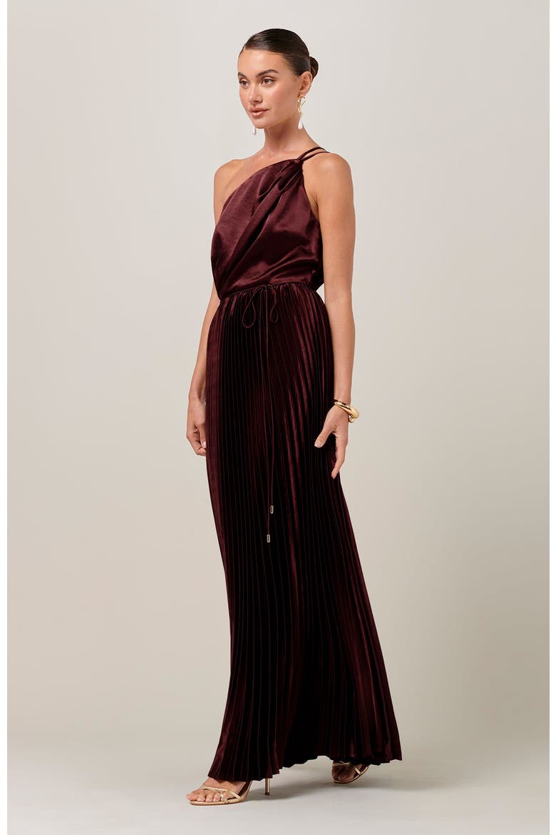 Trixie Maxi Dress, Alternate, color, Burgundy