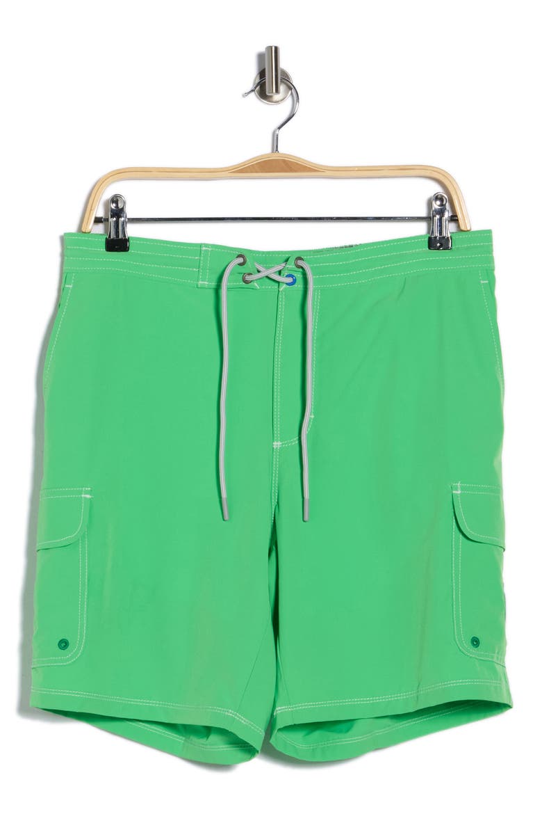 Baja Bay Swim Trunks, Alternate, color, GLOWSTICK