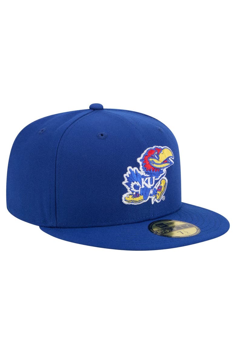 Men's New Era Royal Kansas Jayhawks Vault 59FIFTY Fitted Hat, Alternate, color, Royal