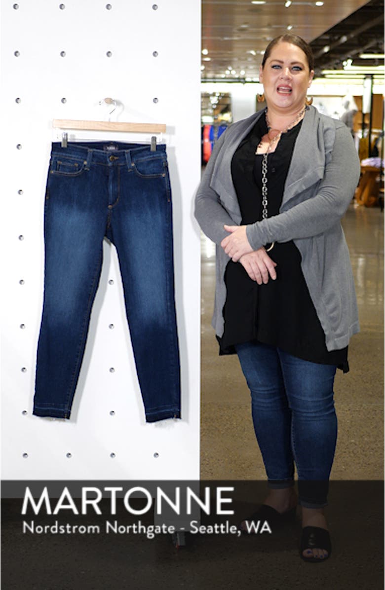 Ami High Waist Release Hem Stretch Ankle Skinny Jeans, sales video thumbnail