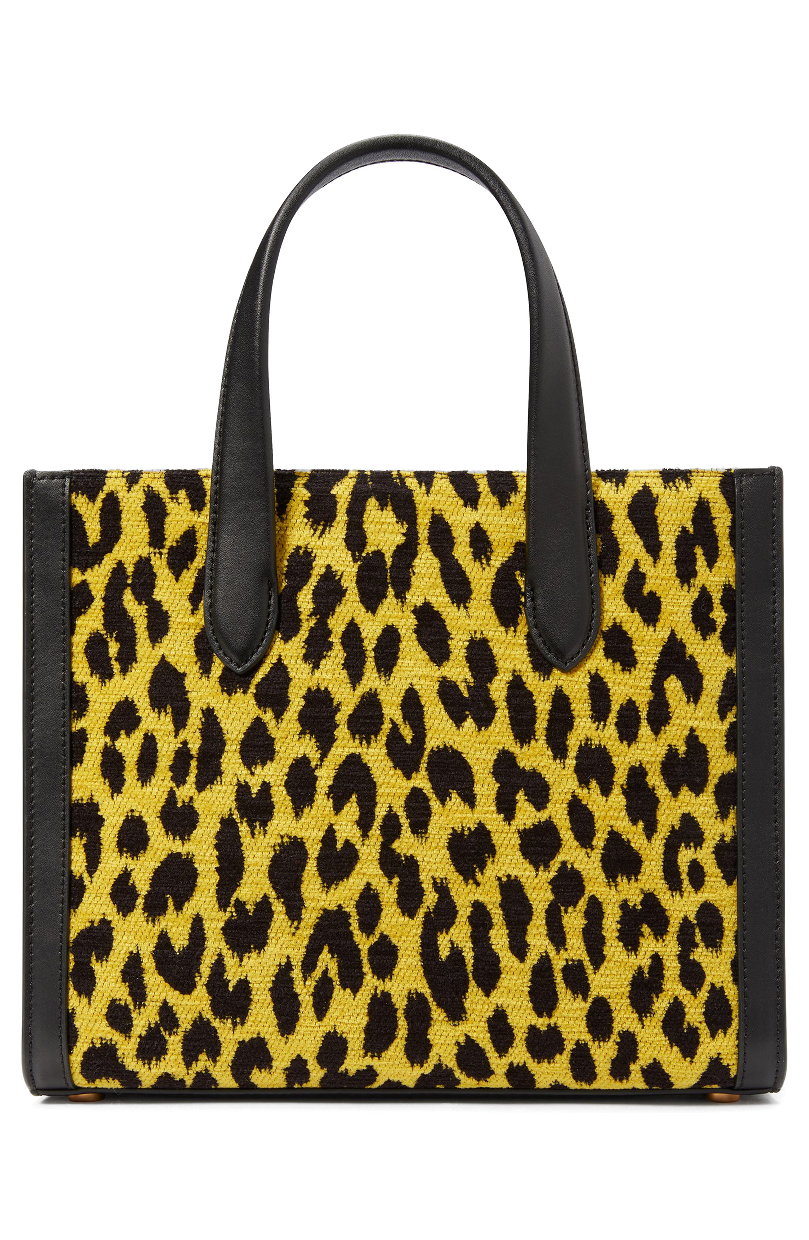 Kate Spade New York manhattan modern leopard chenille tote, Alternate, color, 
