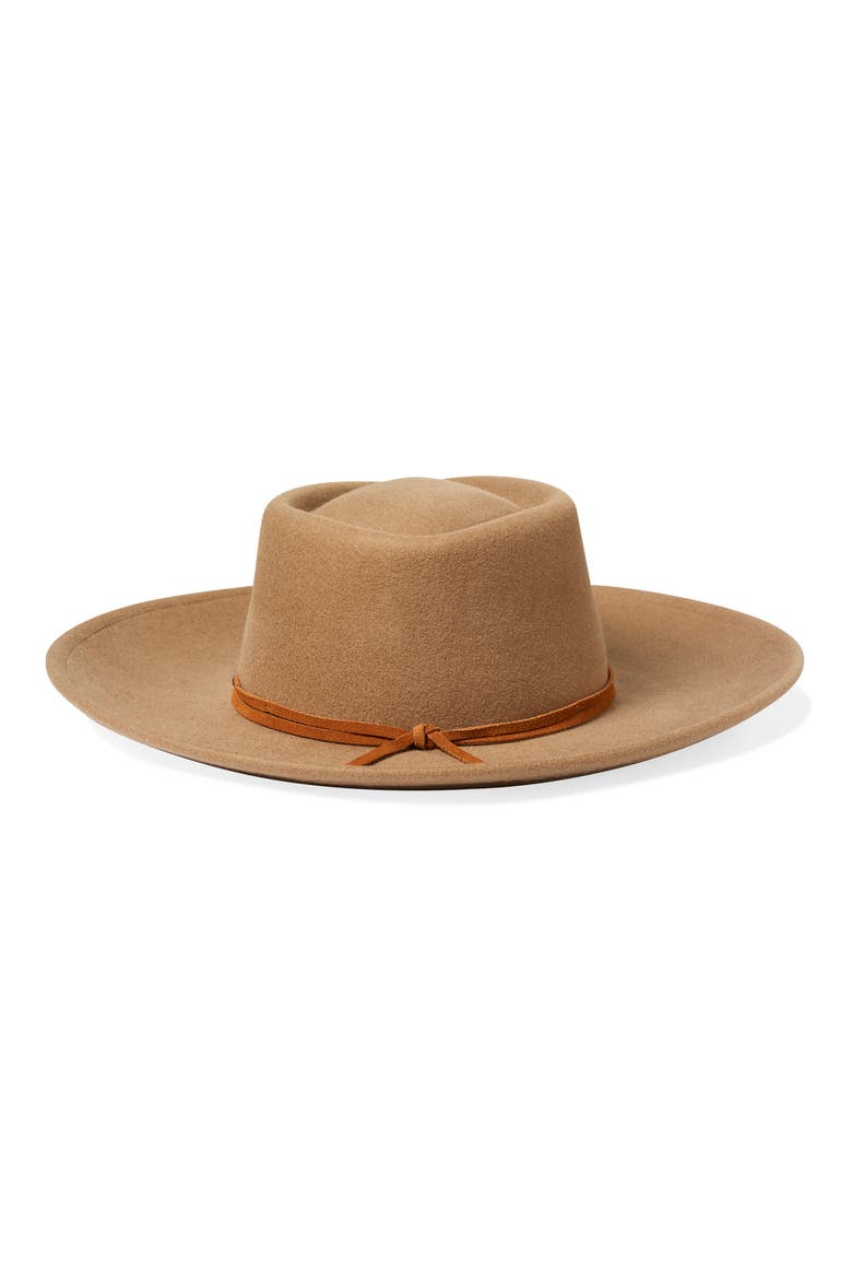 Brenton Wide Brim Fedora, Alternate, color, TOBACCO BROWN