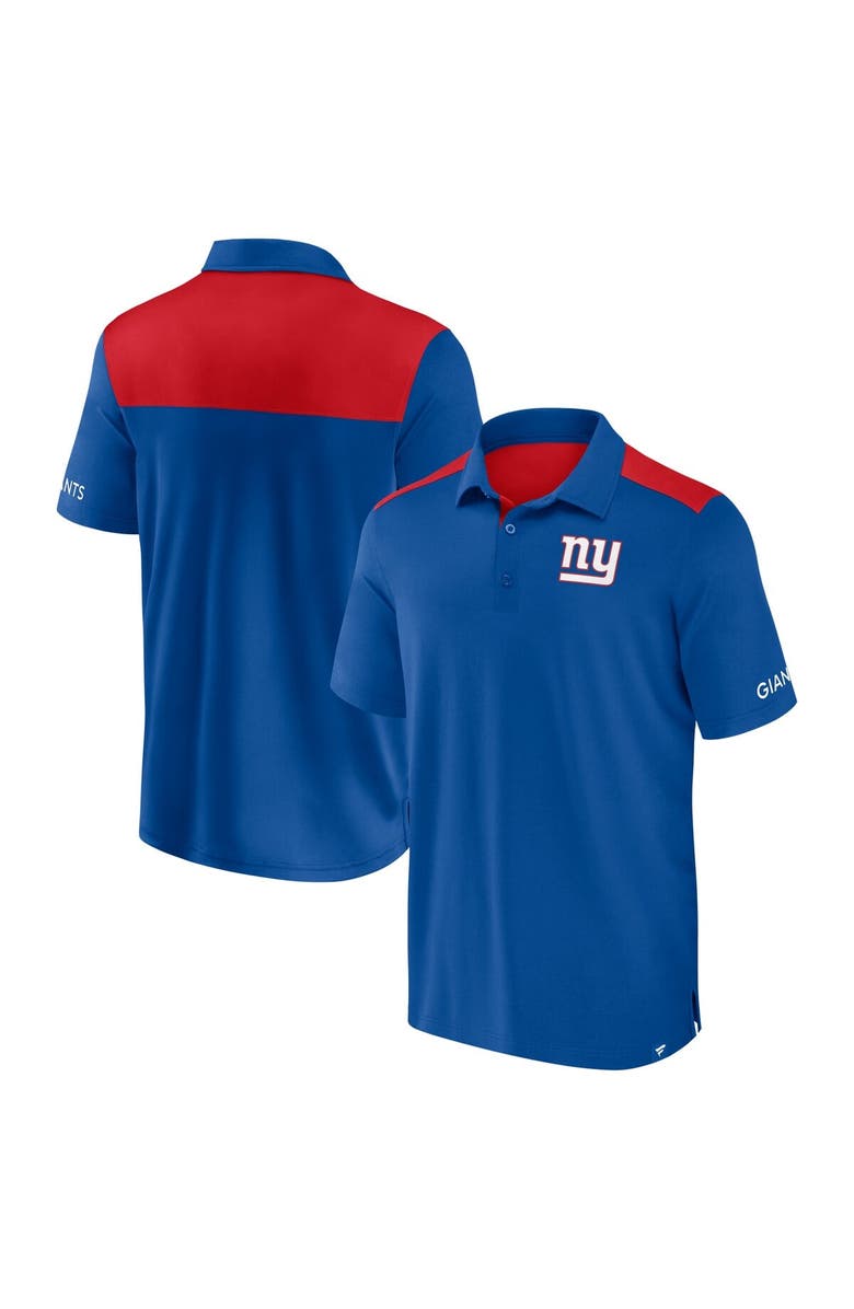 FANATICS Men's Fanatics Royal/Red New York Giants Colorblock Polo, Main, color, Royal