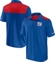 FANATICS Men's Fanatics Royal/Red New York Giants Colorblock Polo
