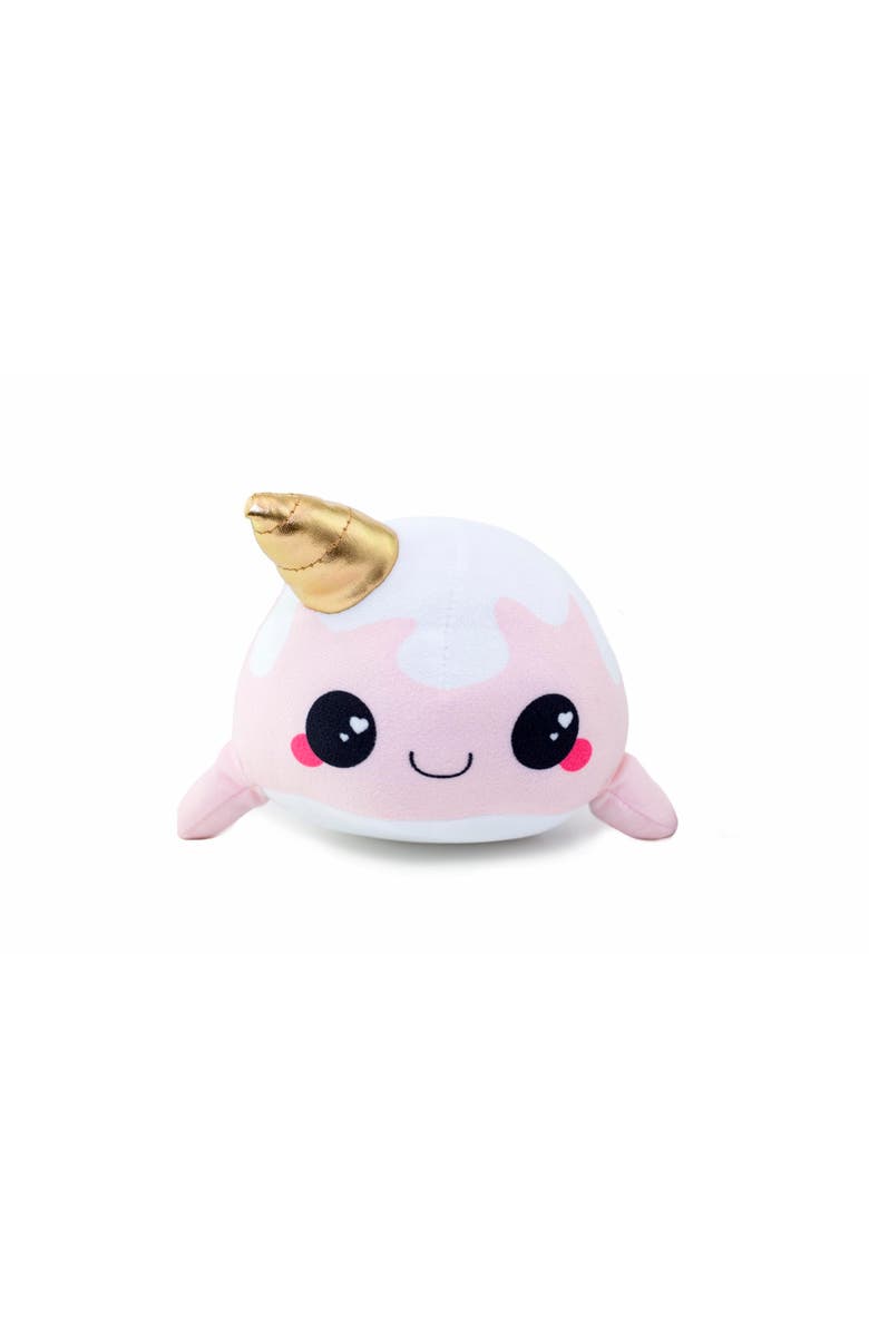 Toynk Glitter Galaxy 6-Inch Ice Cream Cone Horn Pink Narwhal Collectible Plush, Main, color, Pink