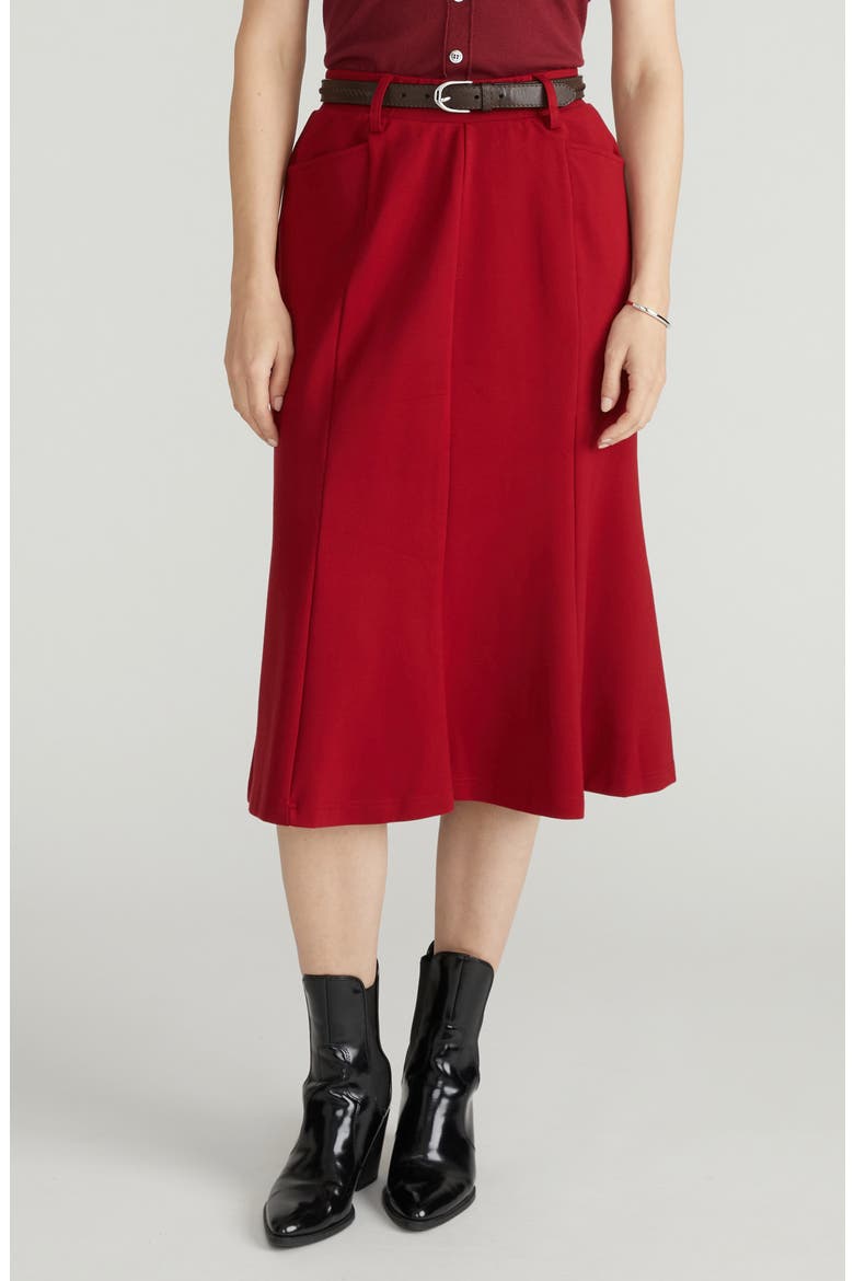 Carla Ponte Skirt, Main, color, GARNET