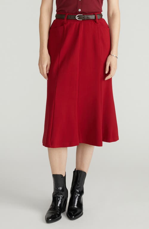 Universal Standard Carla Ponte Skirt in Garnet at Nordstrom, Size 4X-Large