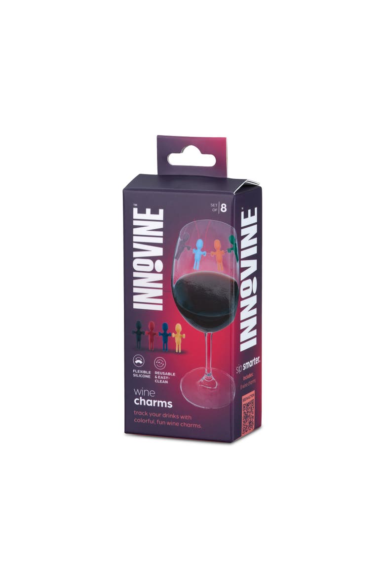 Wine Charms Set of 8, Alternate, color, Assorted