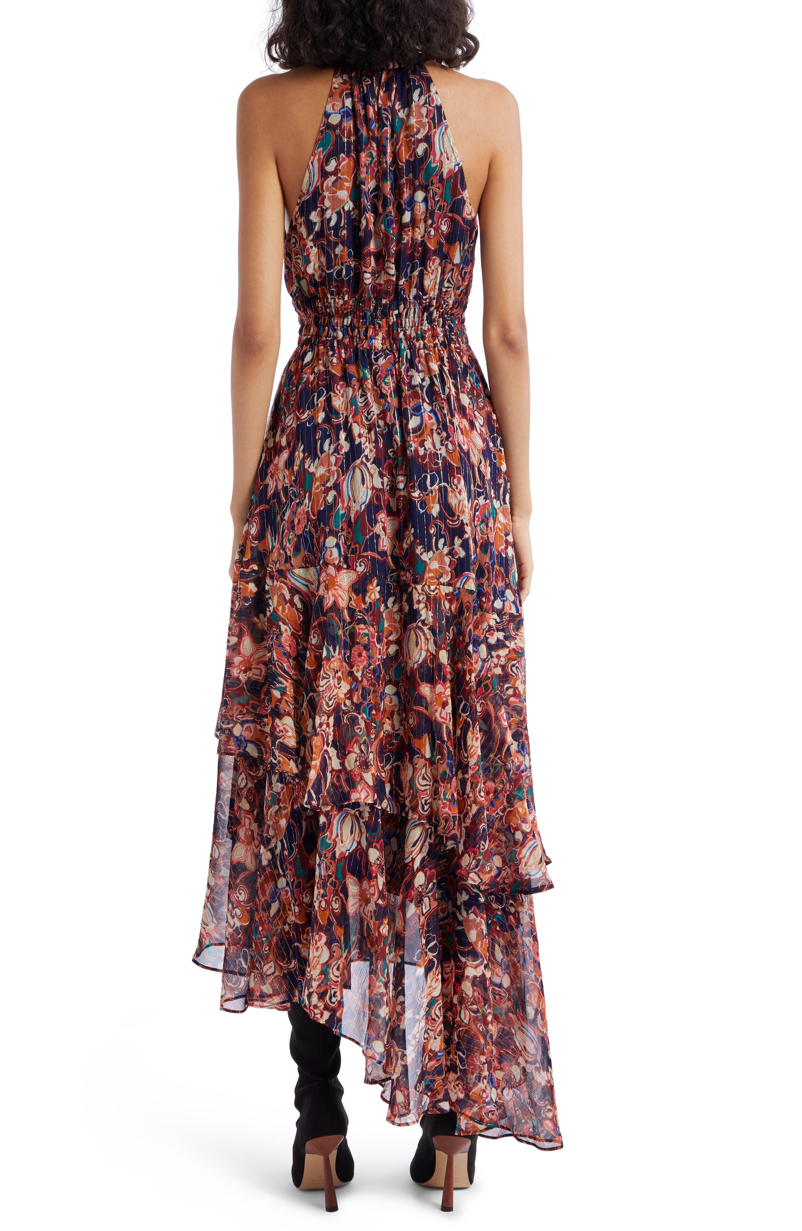 Elaine Tiered Silk Blend Dress - image 2