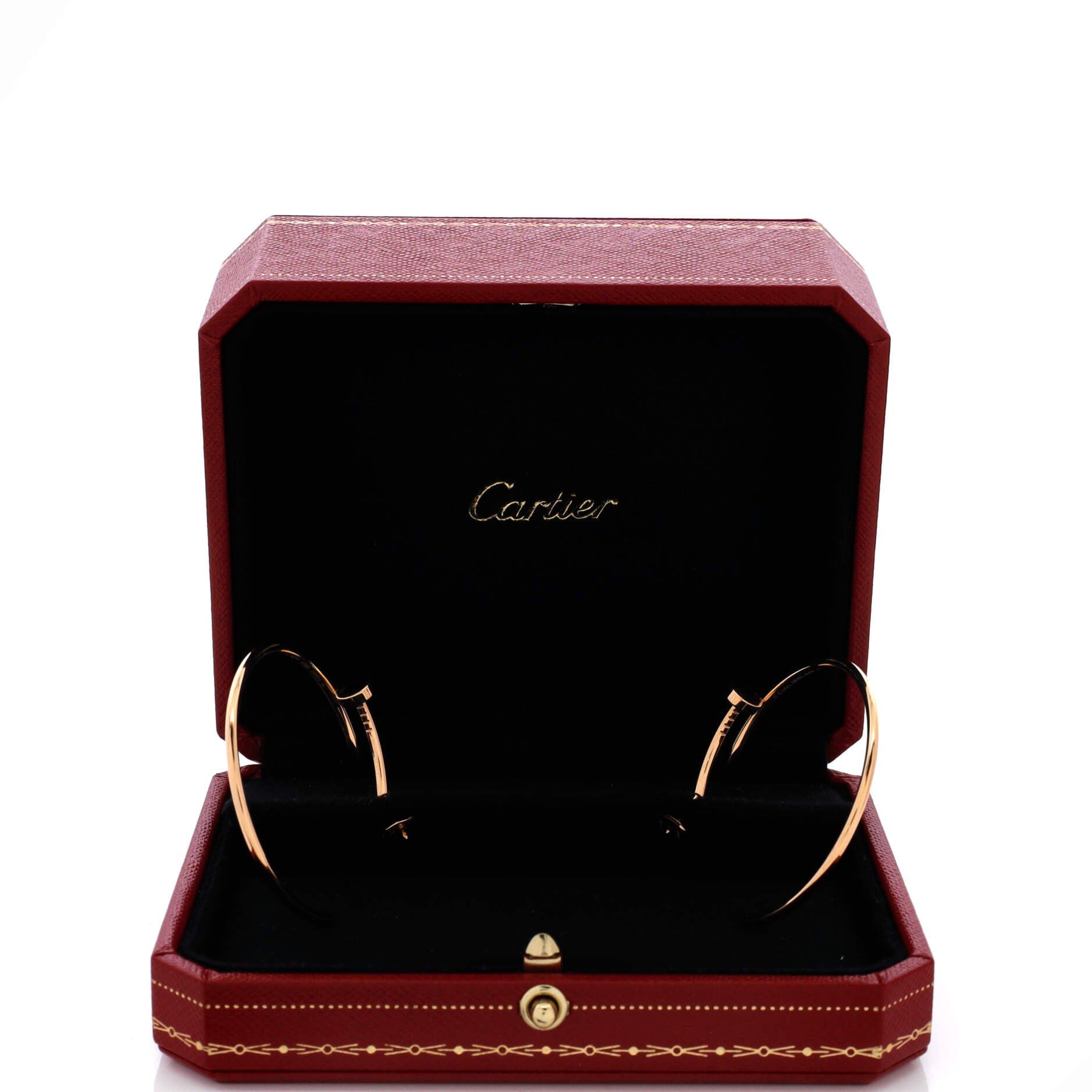 Juste un Clou Hoop Earrings 18K Rose Gold XL, Alternate, color, Metallic Gold