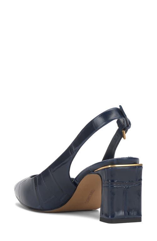 Vince Camuto Hamden Pointed Toe Slingback Pump In Blue