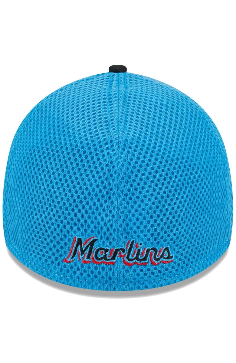 New Era Men's New Era Black Miami Marlins Team Neo 39THIRTY Flex Hat, Alternate, color, Black