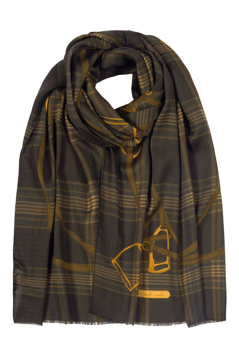 Viscose Scarf, Main, color, BROWN