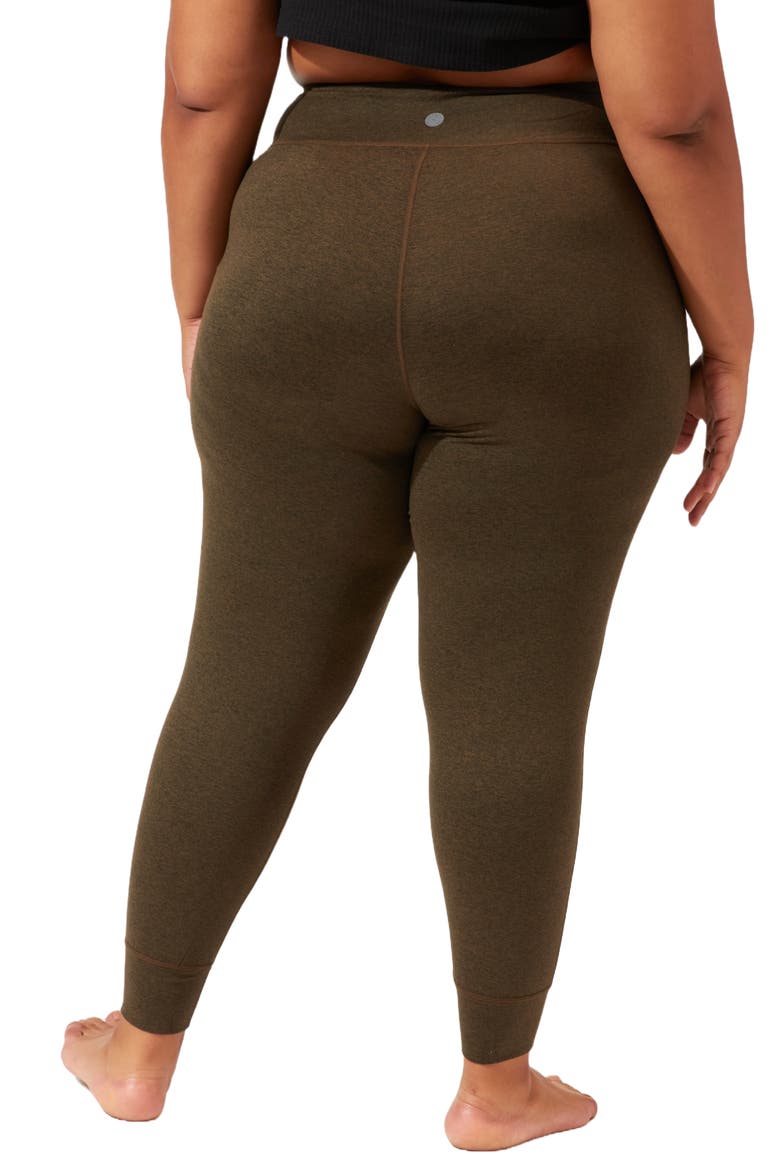 Performance Jersey Pocket Leggings, Alternate, color, HEATHER FORTRESS