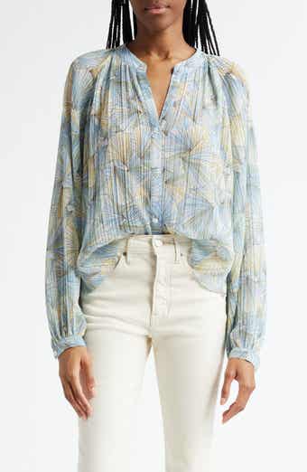 Veronica Beard Fennel Floral Button-Up Shirt