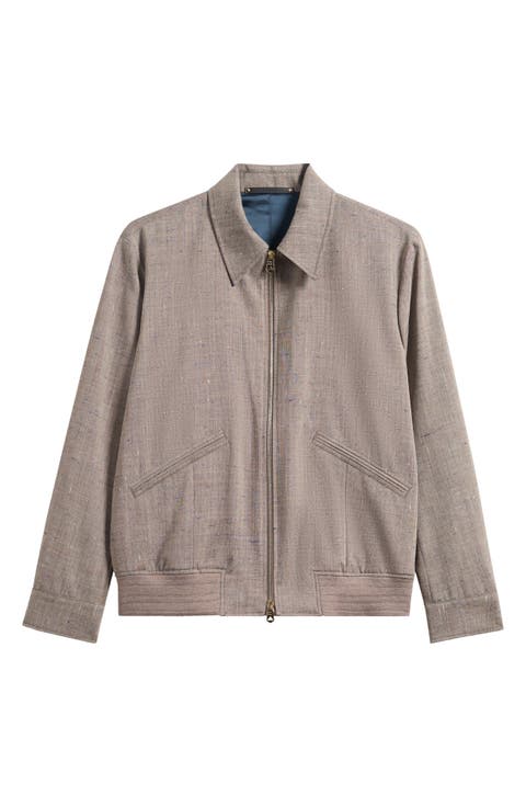 Regular Fit Wool Blend Jacket