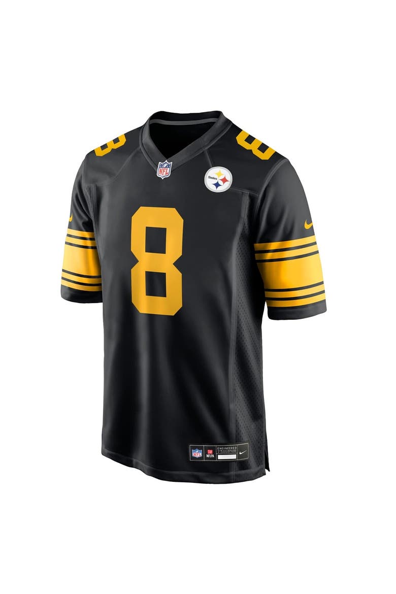 Men's Nike Aaron Rodgers  Black Pittsburgh Steelers Alternate Game Jersey, Alternate, color, Black