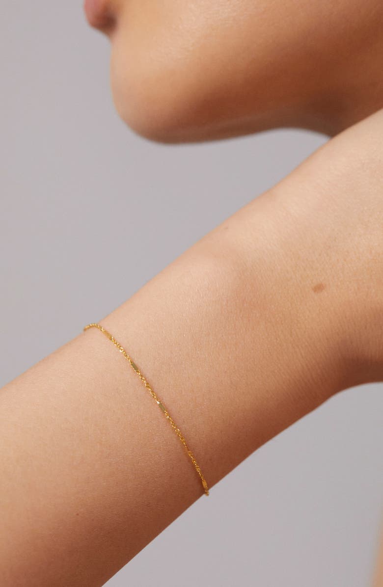 Monica Vinader Shimmer Chain Bracelet, Alternate, color, 14Kt Solid Gold