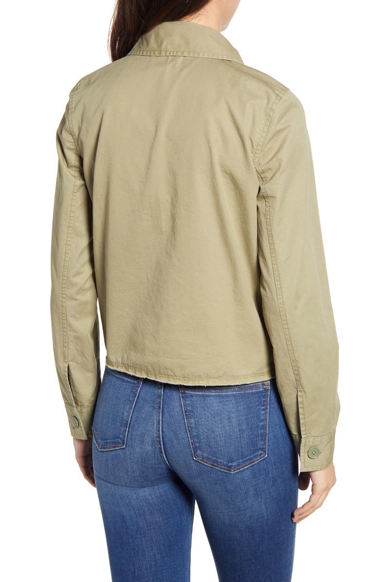 Caslon<sup>®</sup> Crop Utility Jacket, Alternate, color,