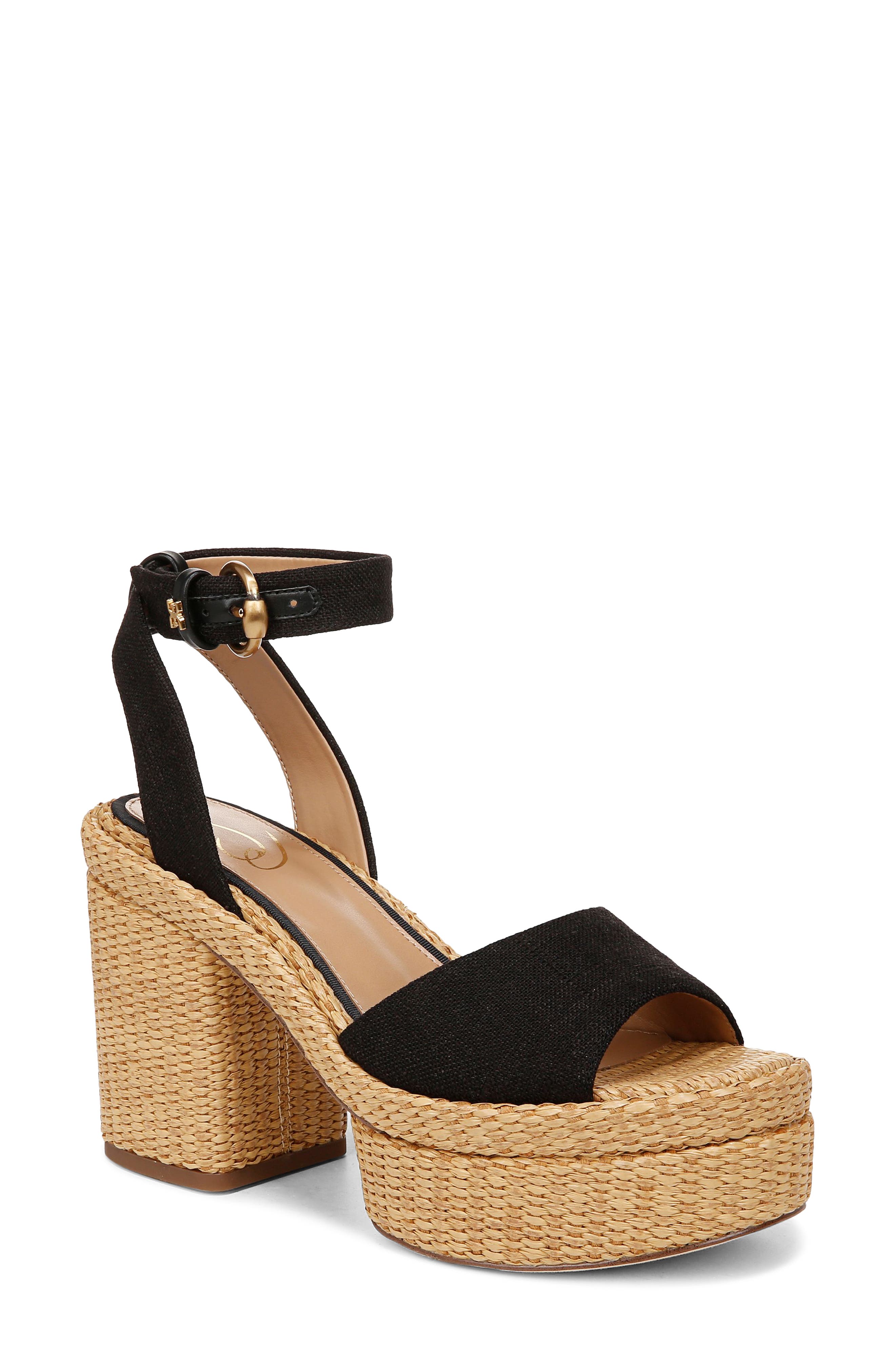 Sam Edelman Immie Ankle Strap Platform Wedge Sandal, Main, color, 