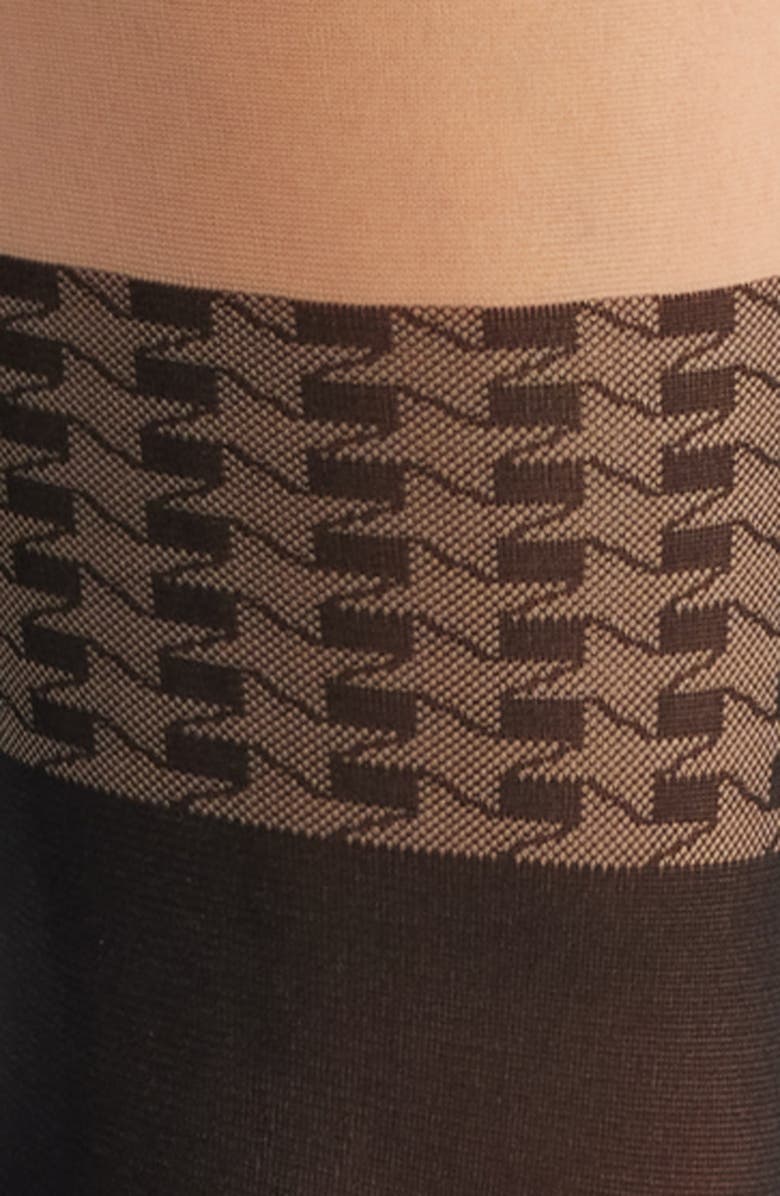 Hue Faux Thigh High Tights, Alternate, color, Black