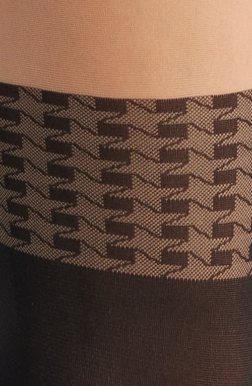 Hue Faux Thigh High Tights In Black