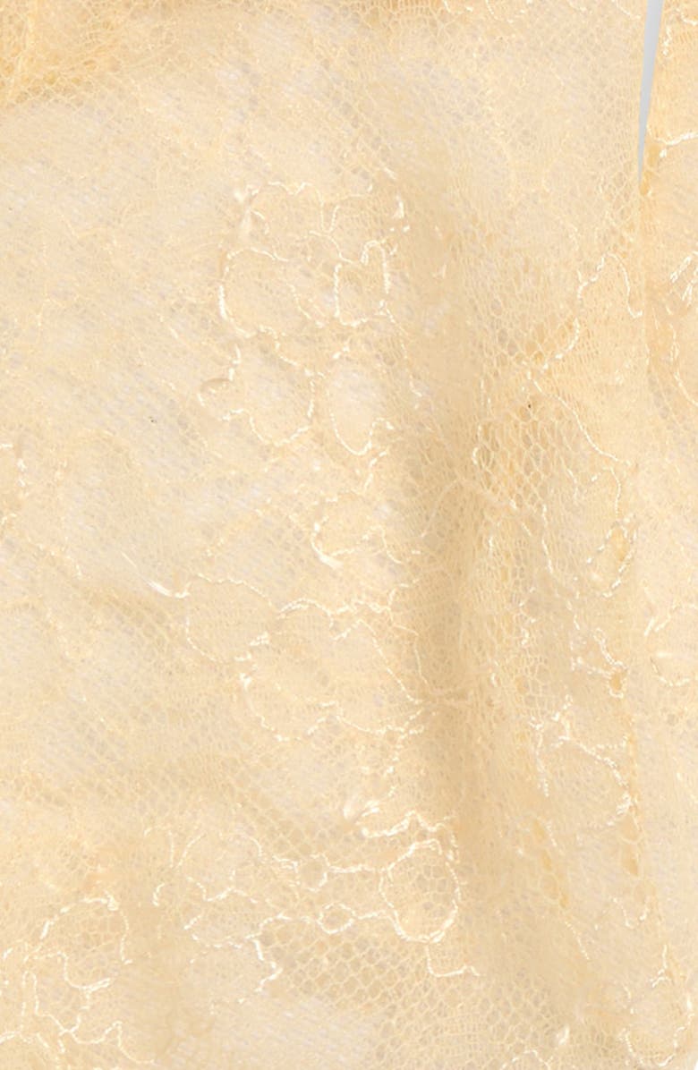 Valentino Garavani VLOGO Signature Lace Gloves, Alternate, color, Burro/ Oro