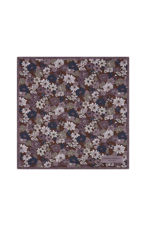 Collins Floral Double Print Pocket Square