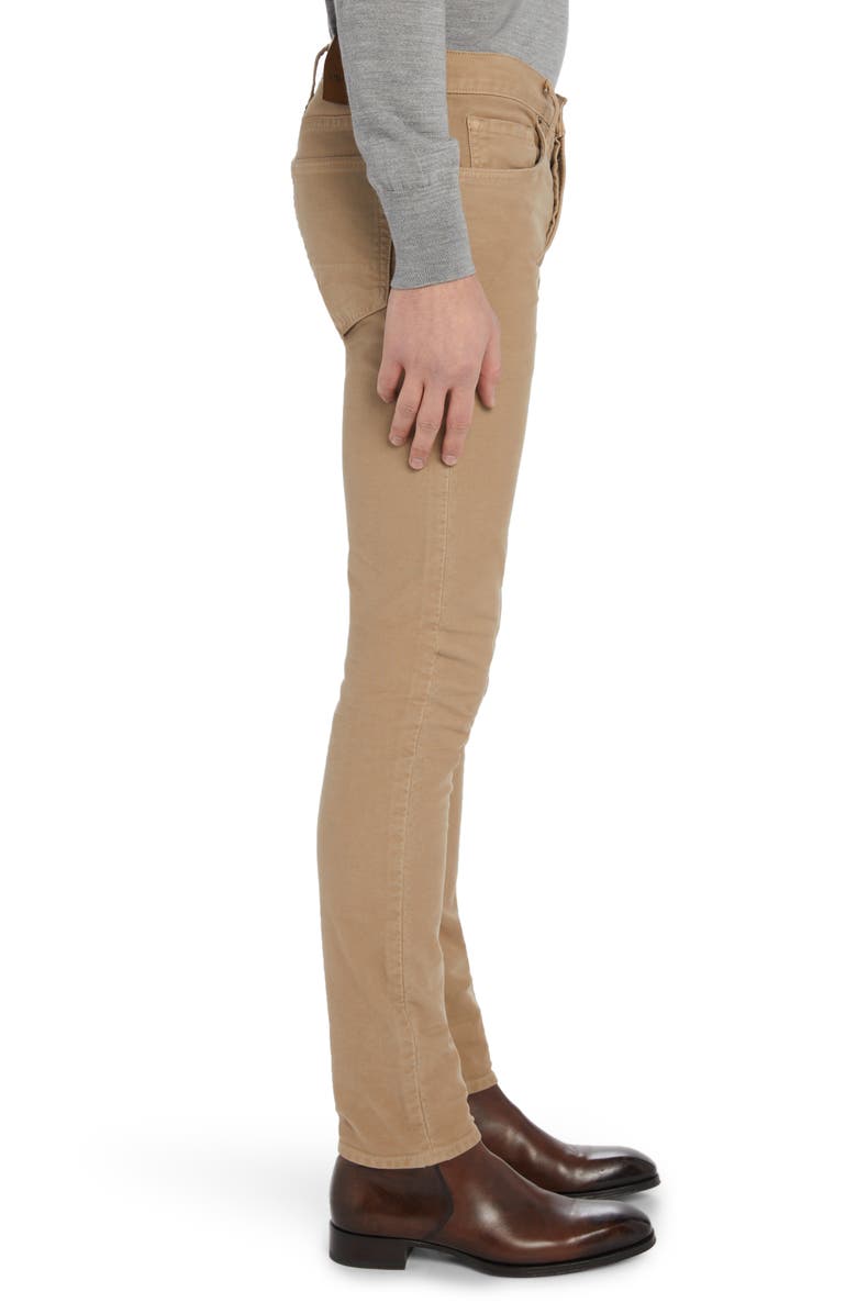 TOM FORD Slim Fit Moleskin Five-Pocket Pants, Alternate, color, 