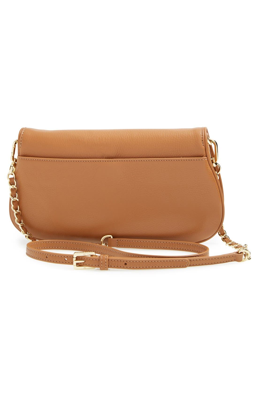 Tory Burch 'Britten' Leather Clutch, Alternate, color, 