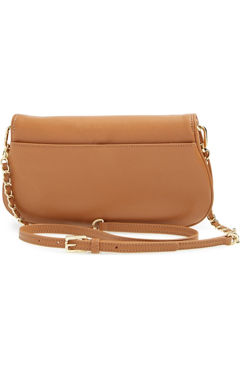 Tory Burch 'Britten' Leather Clutch, Alternate, color,