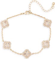 Panacea Crystal Clover Station Bracelet