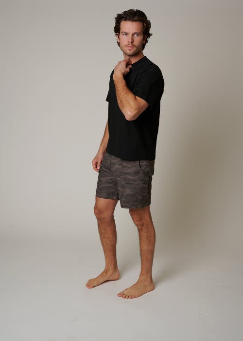 Leisure Lab Ripstop Cargo Camo Shorts In Volcanic