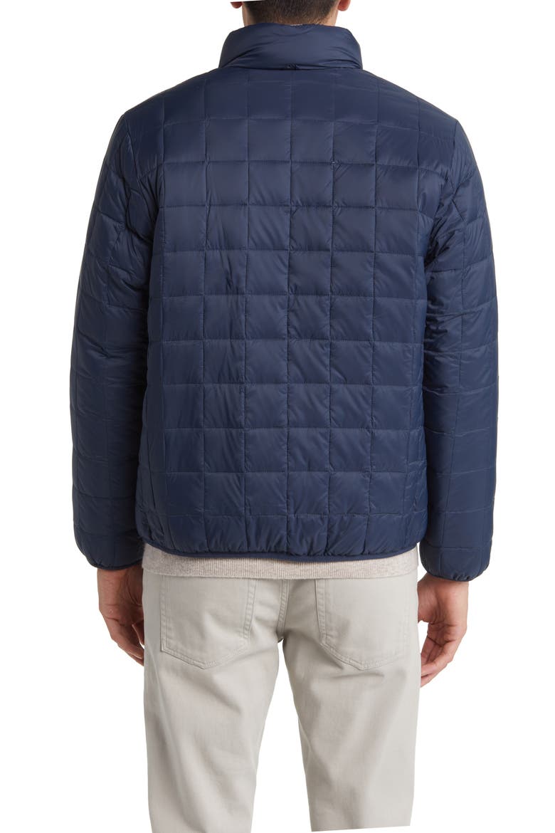 Reversible Fleece Down Jacket, Alternate, color, D.NAVY/NAVY