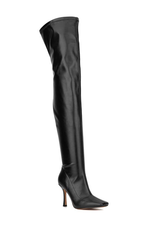 Natalia Faux Leather Over the Knee Boot (Women)